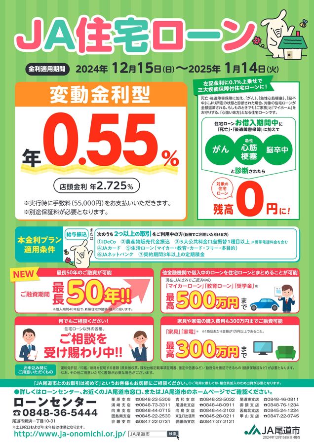 住宅ローン_12月_変動金利