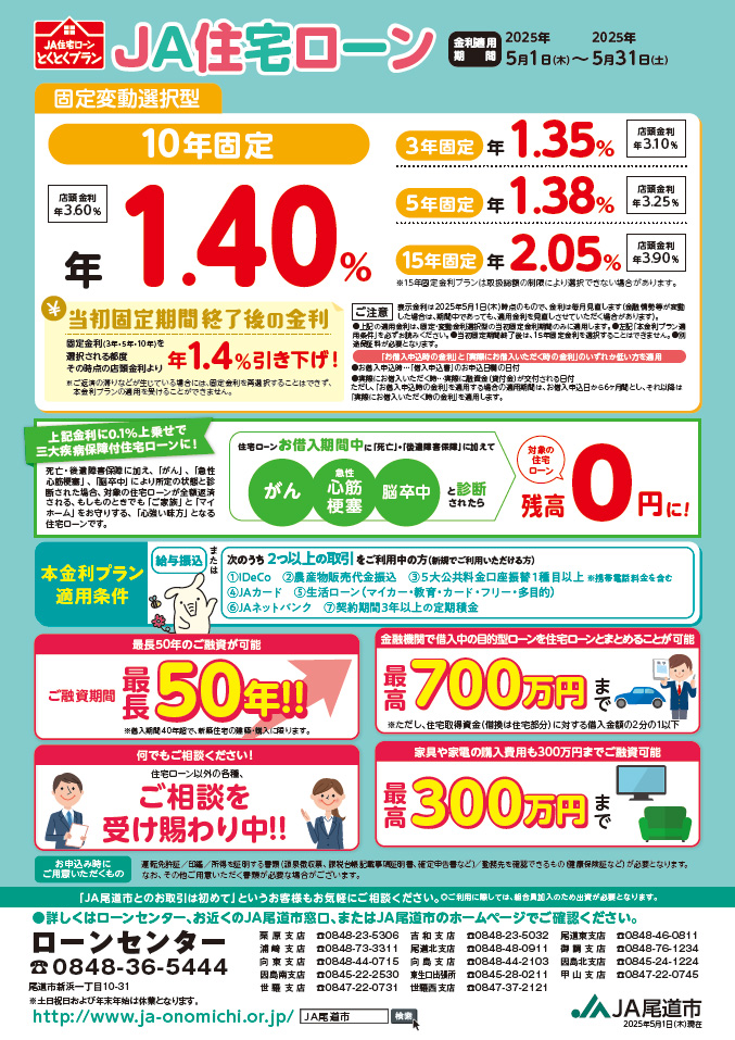 JA住宅ローン_固定変動選択型