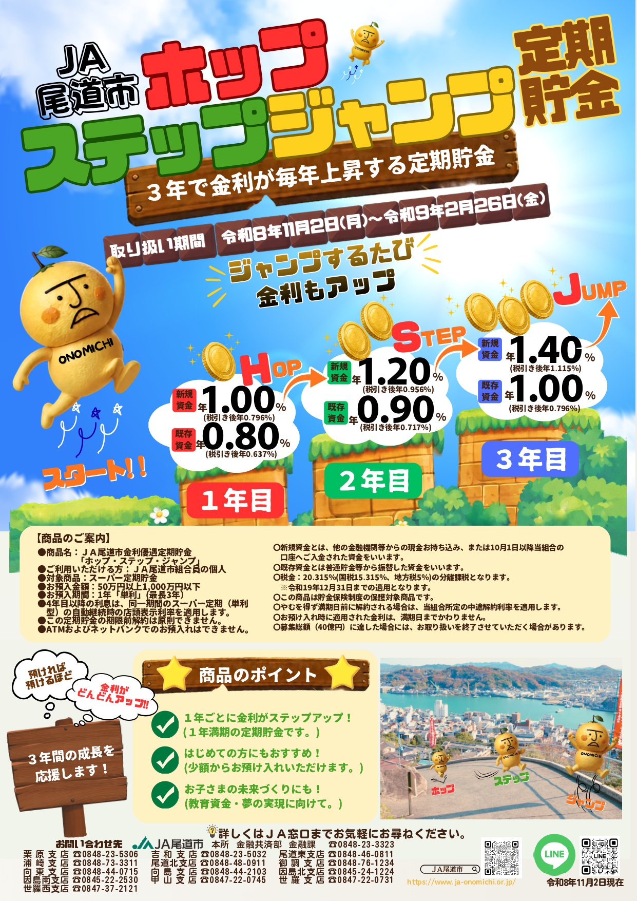 ホップステップジャンプ定期貯金